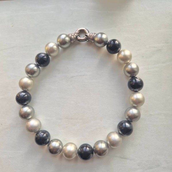 Y2K chunky pearl Statement Ketting