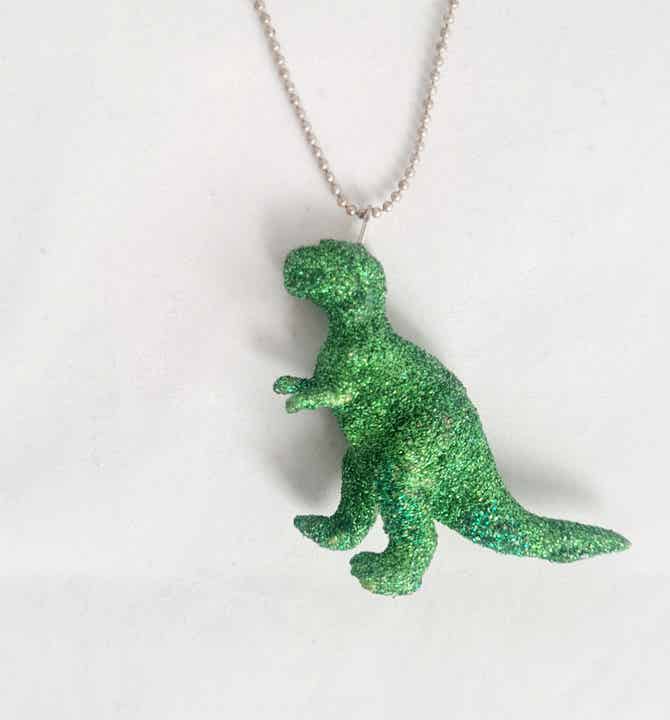 Ketting dino glitter