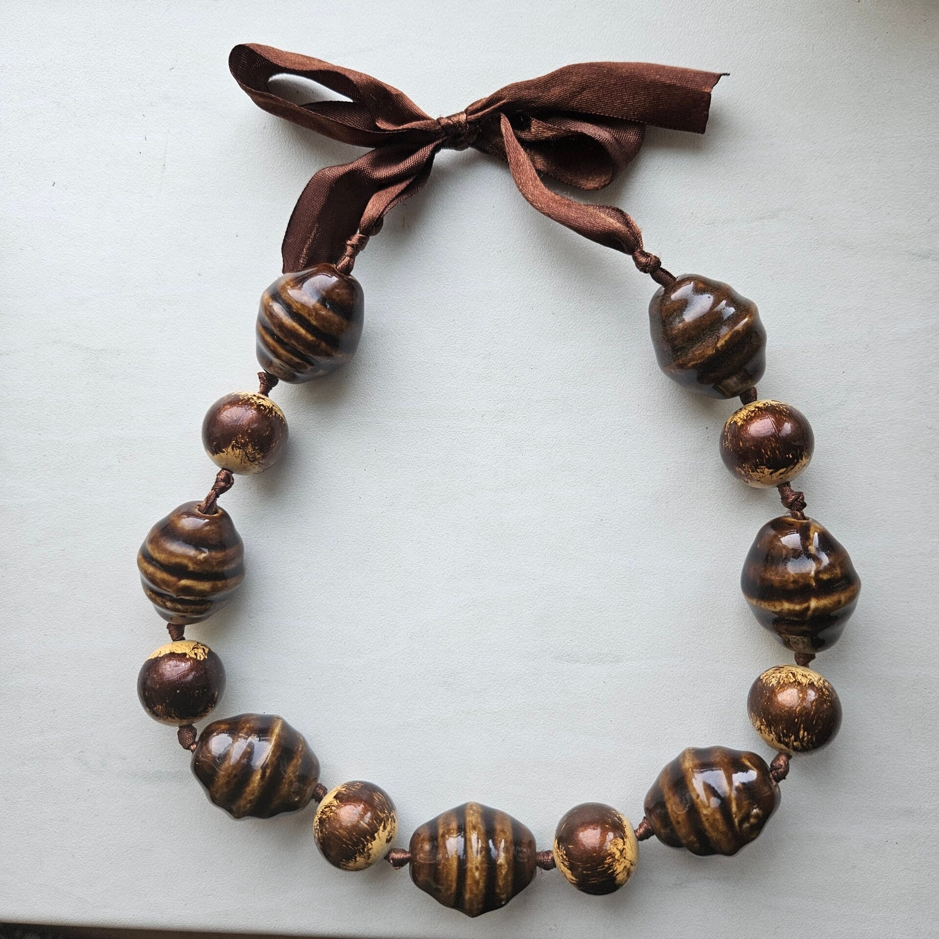 Ketting 70's keramiek