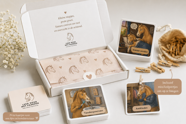 Paarden Picto Kaartjes voor Ochtendstructuur