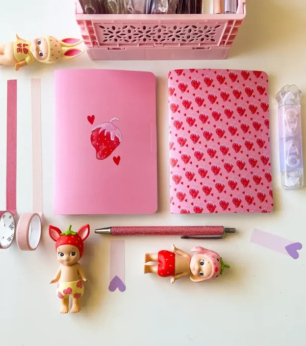 Minis carnets collection Fraise