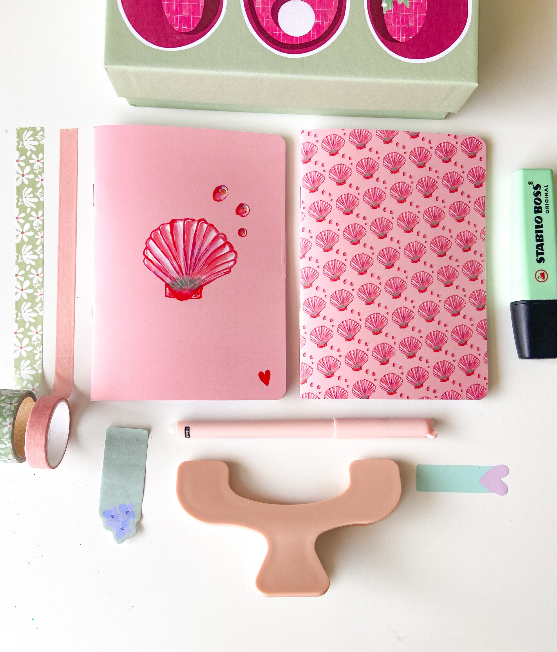 Minis carnets collection coquillage rose