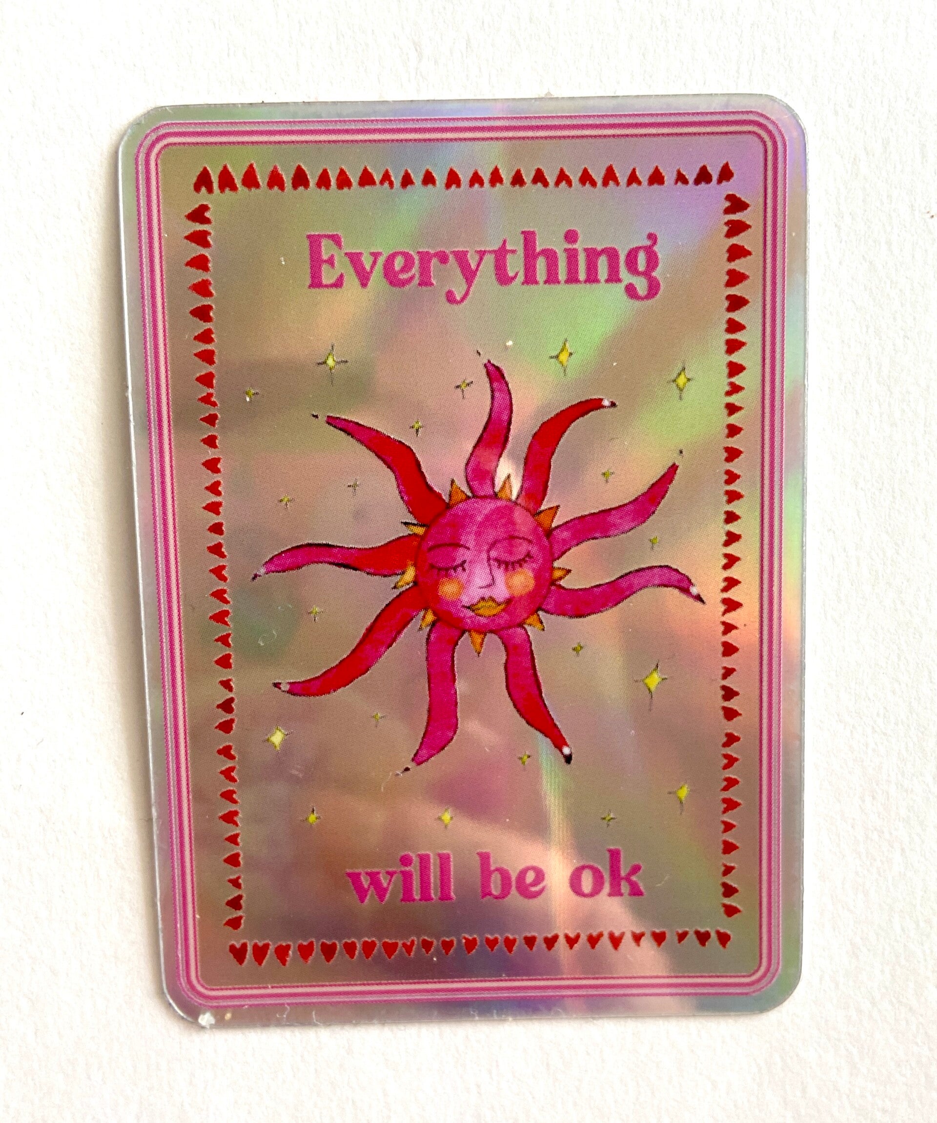 Sticker soleil holographique
