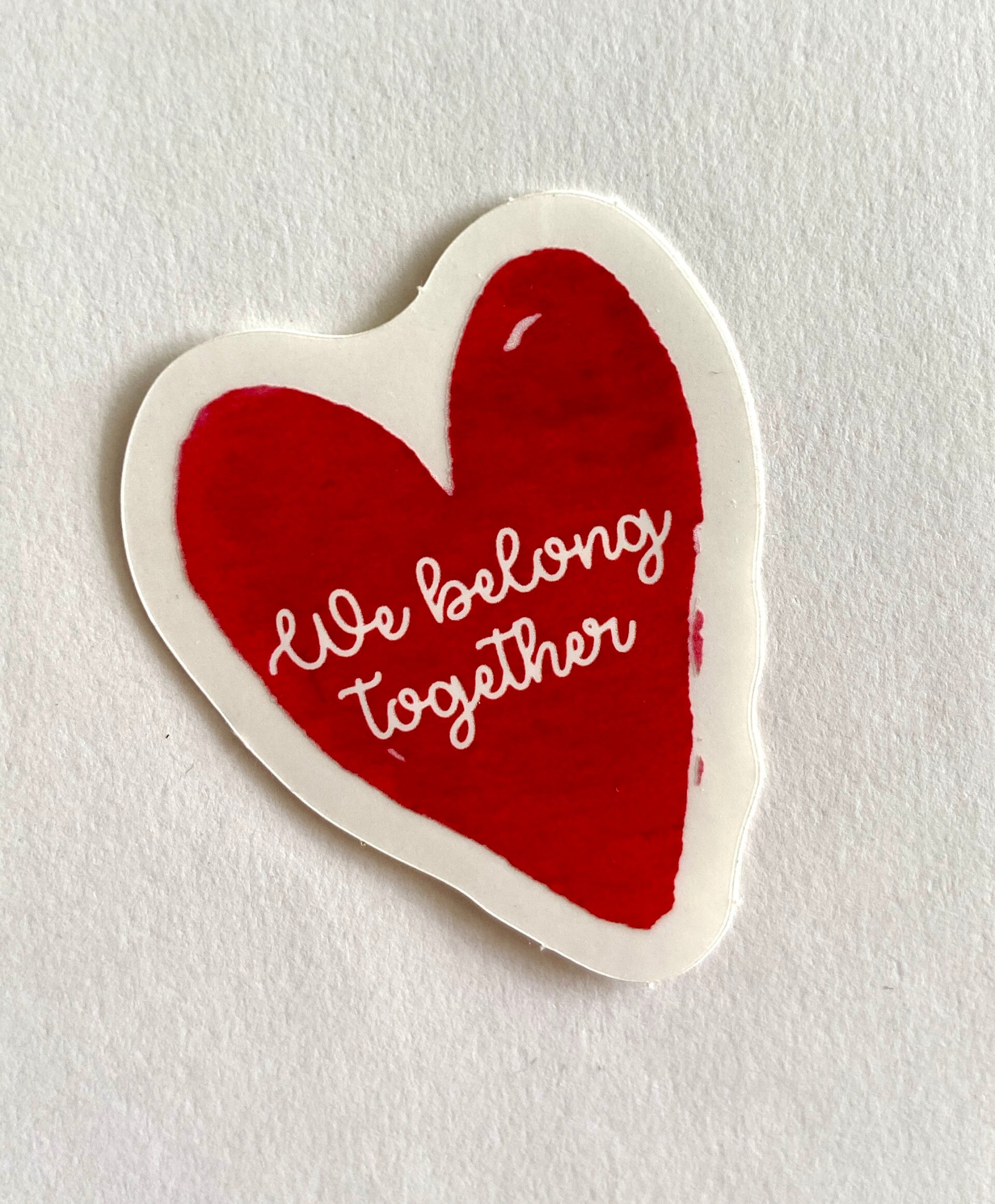 Sticker coeur« We Belong Together »