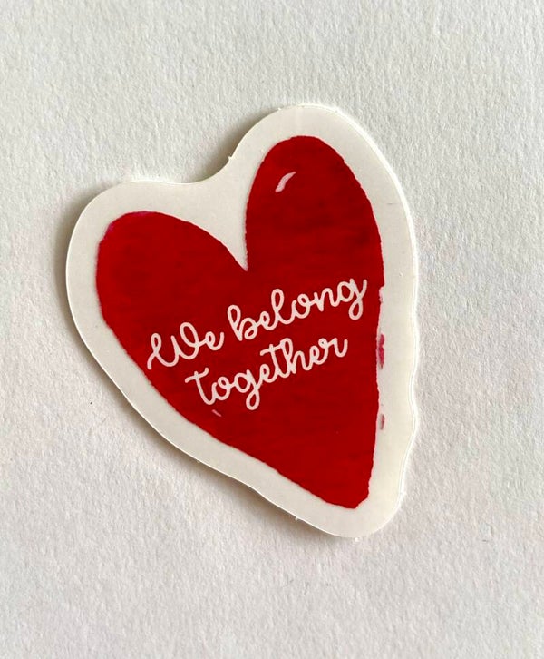 Sticker coeur« We Belong Together »