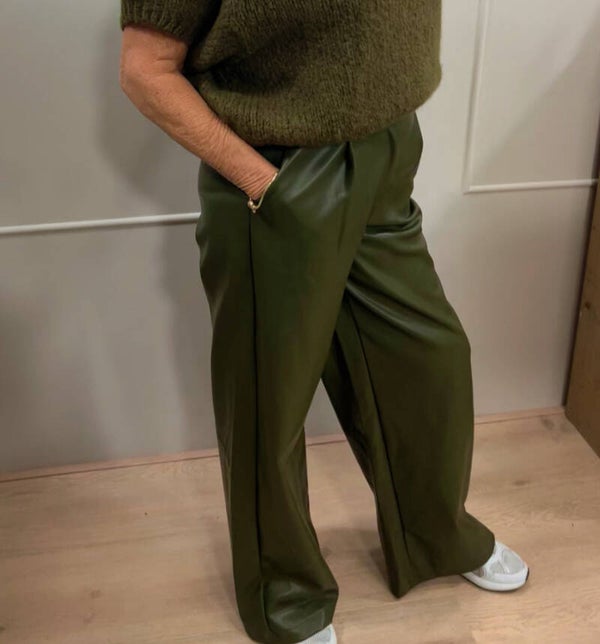 Ambika Leather Gris Army Pants