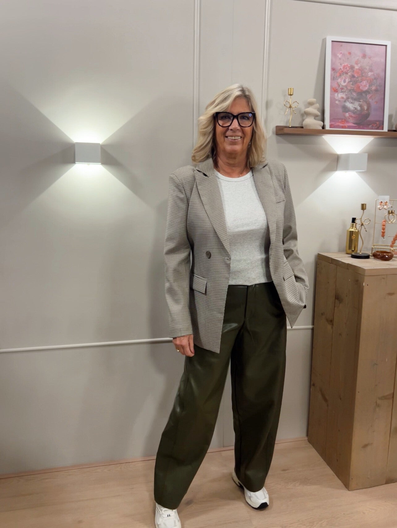 Army Green Ambika Ruit Blazer