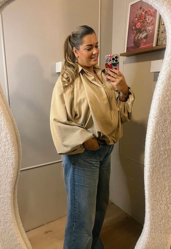 Ambika Puffed Jacket Beige