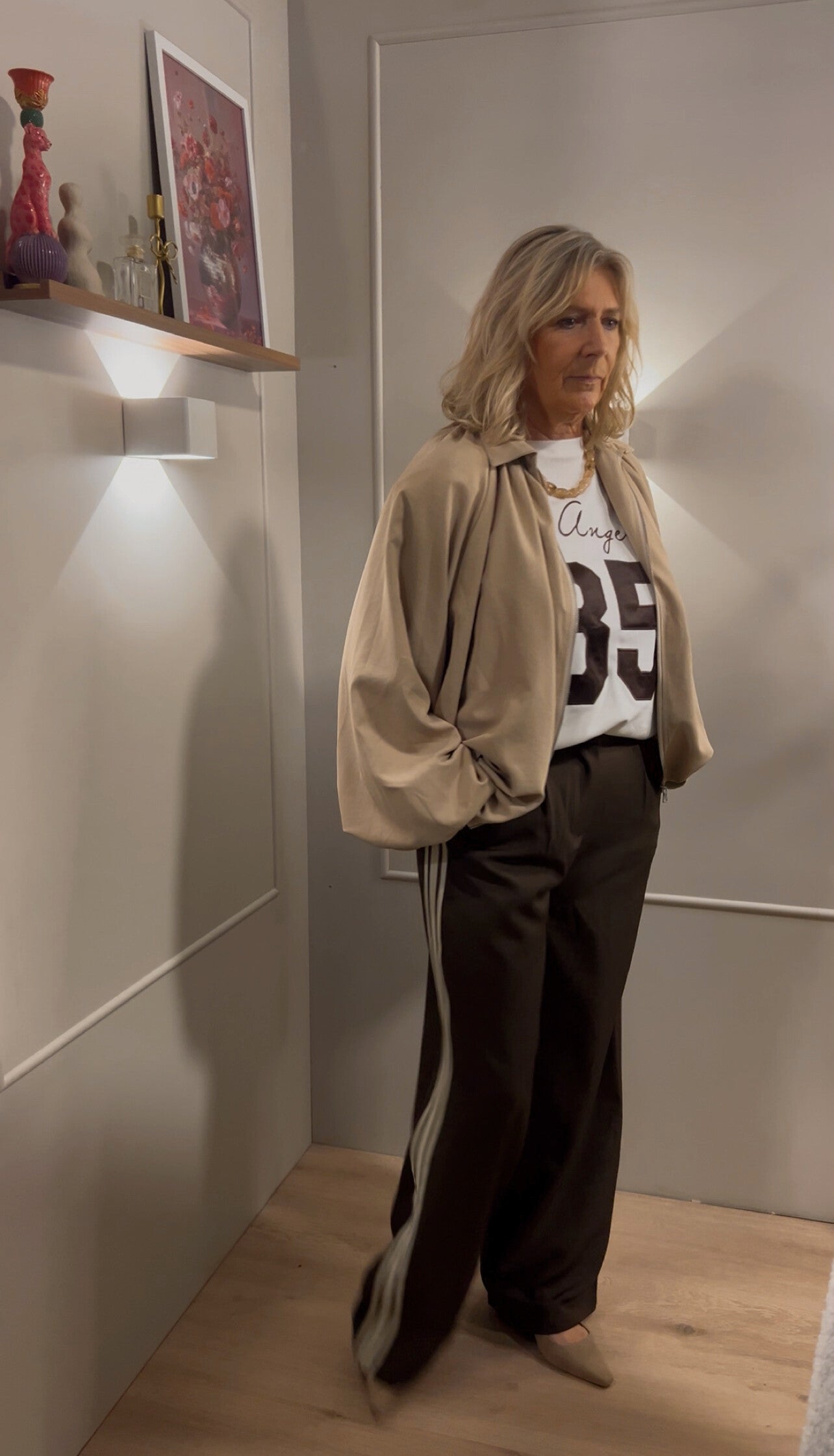 Ambika Pantalon Brown Stripe