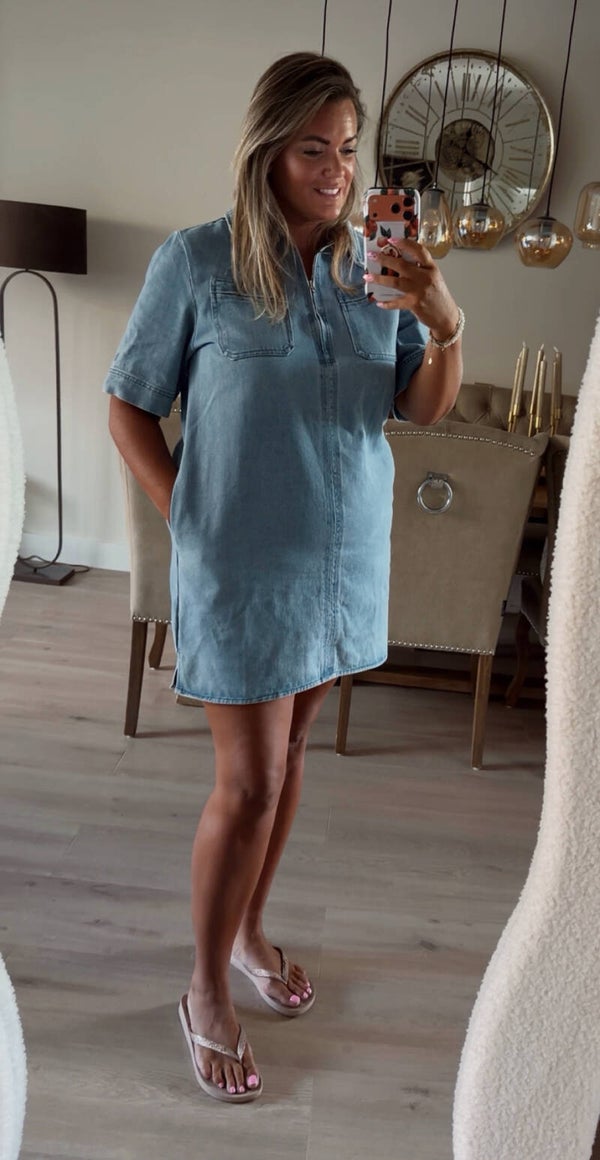 Jeans dress blue