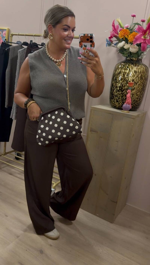 Trui Mouwloos Ambika Grey.