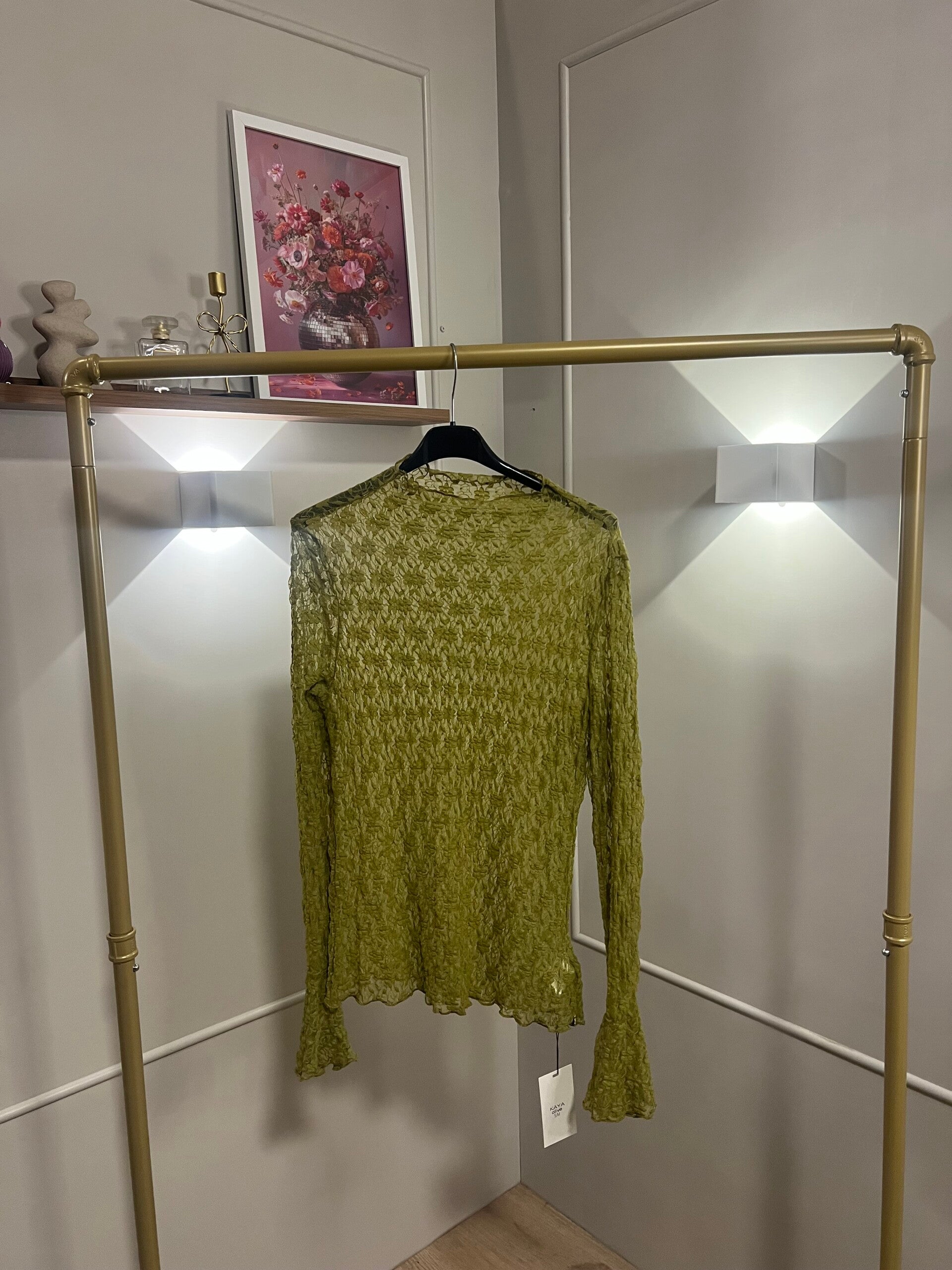 Ambika Kanten Lace Top Green