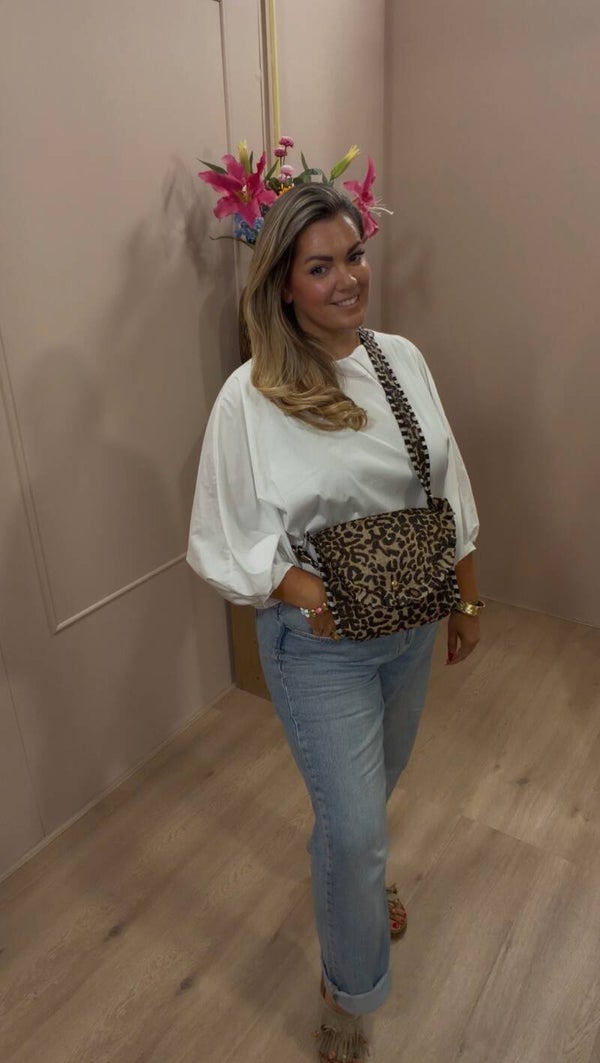 Leopard Crossbody Bag bruin