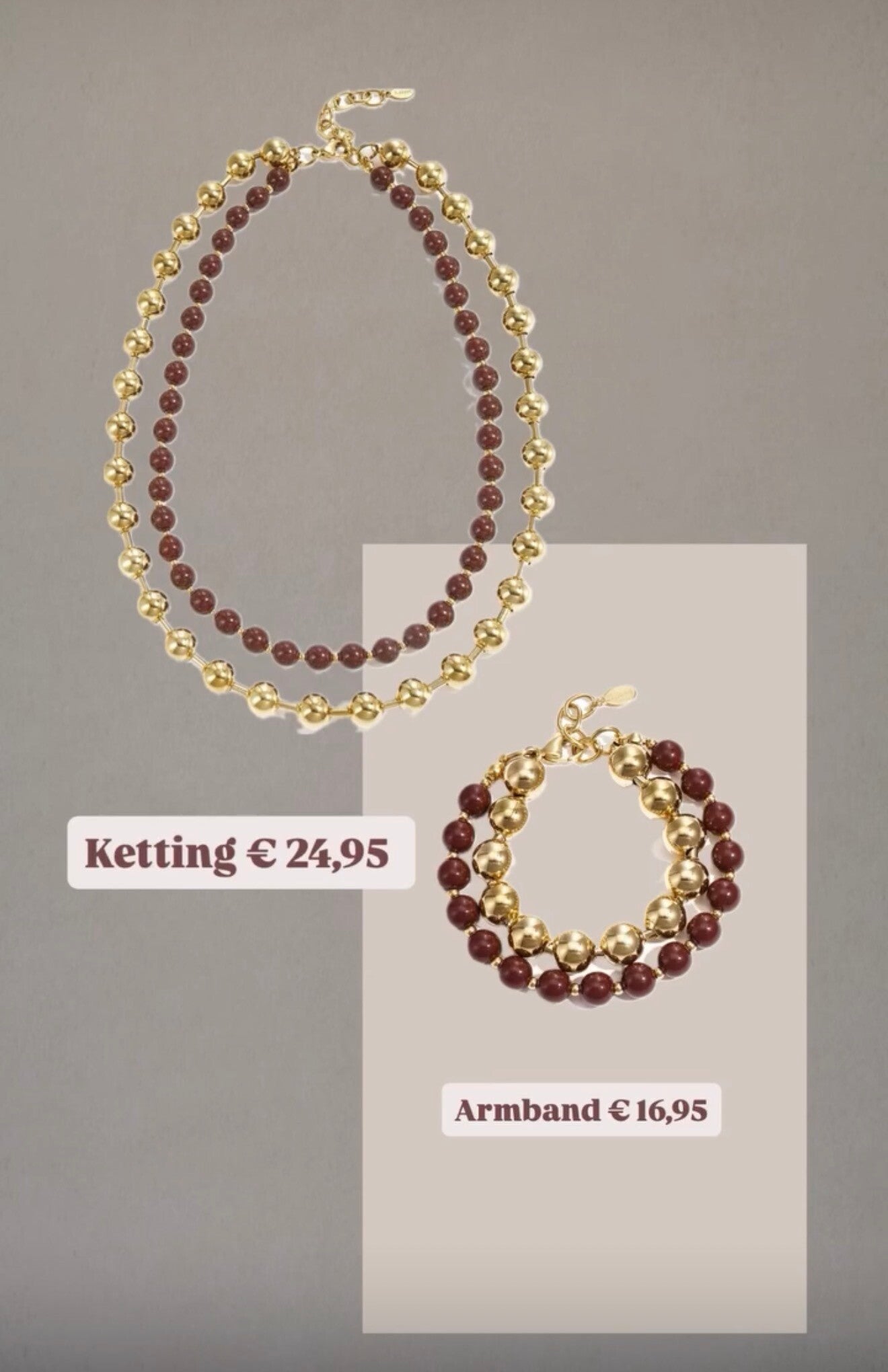 Acryl kralen ketting