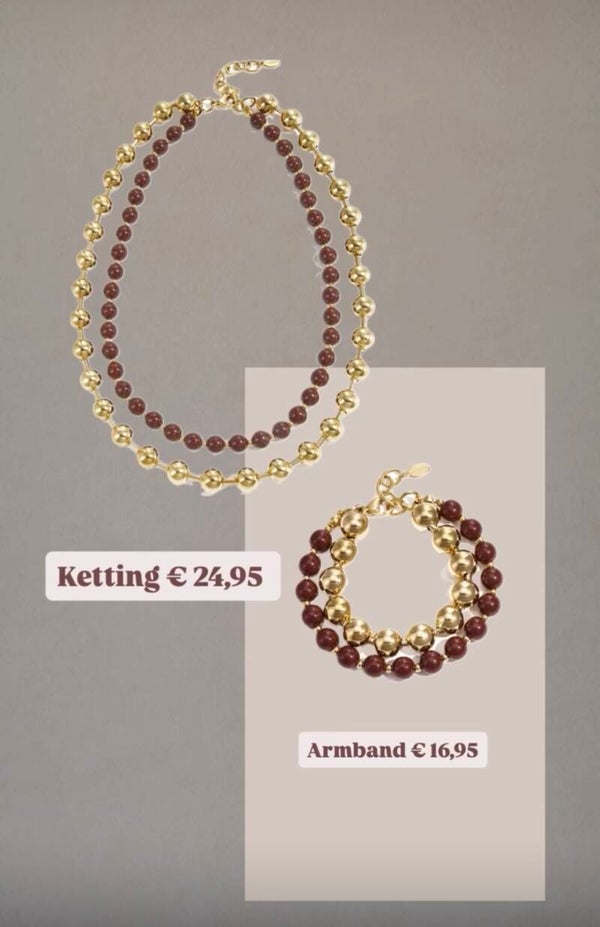 Acryl kralen ketting