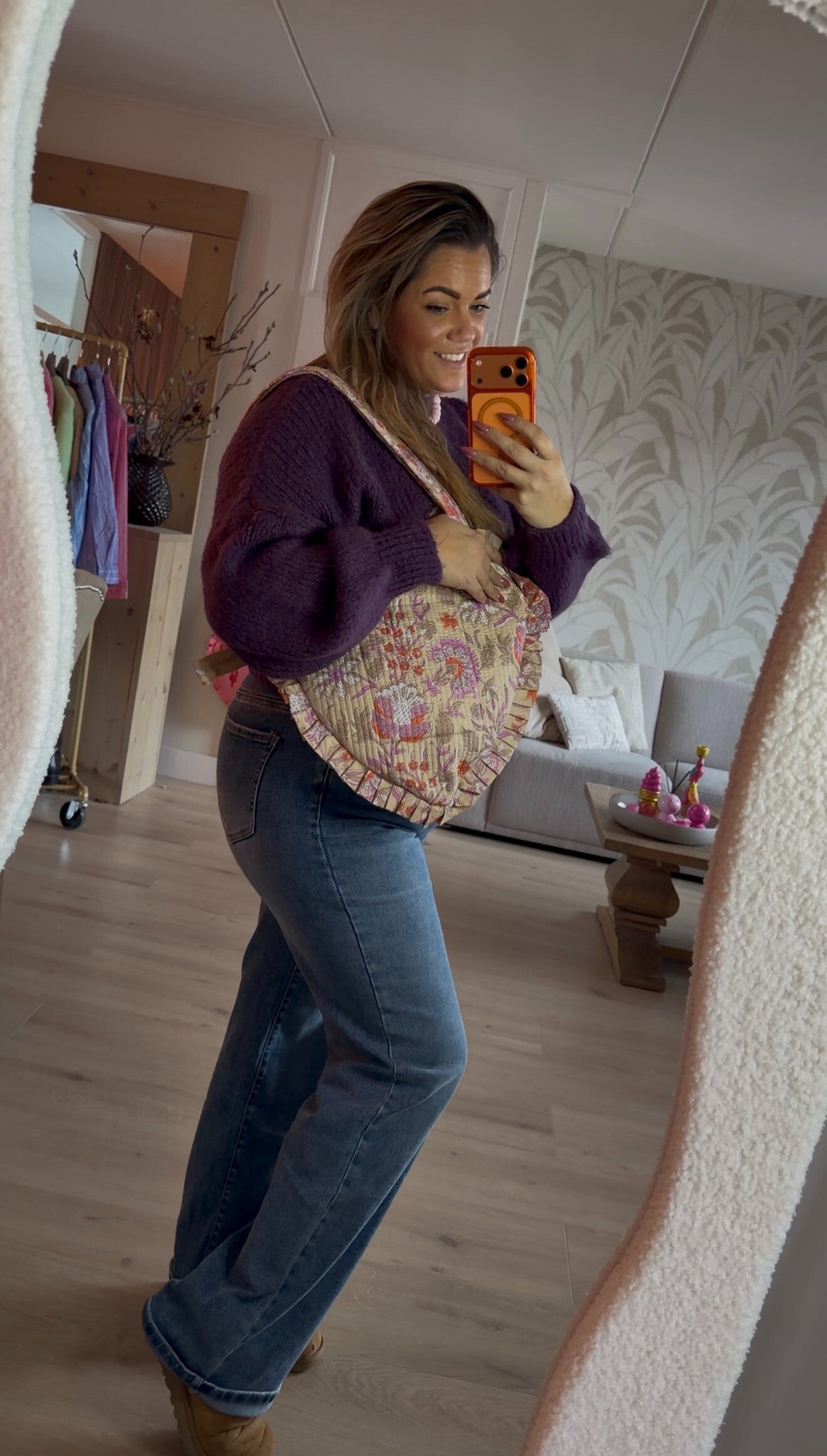 Ambika knite deep purple.