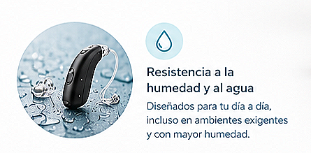 Audífonos resistentes a la humedad y al agua en Alicante