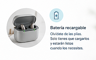 Audífonos con batería recargable en Alicante