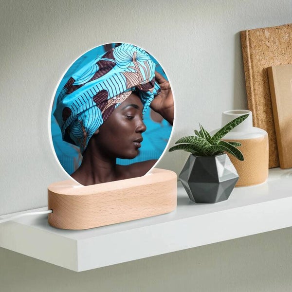 Lampe cercle lumineux personnalisée