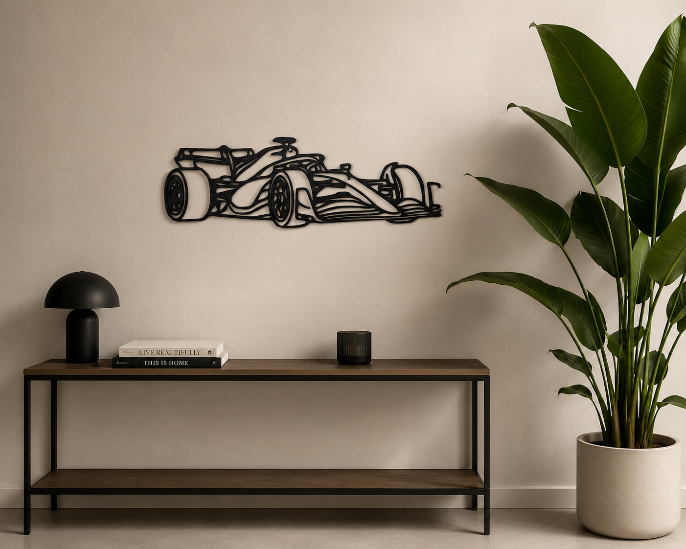 Raceauto Wanddecoratie