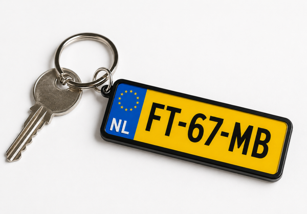 Nummerplaat Sleutelhanger
