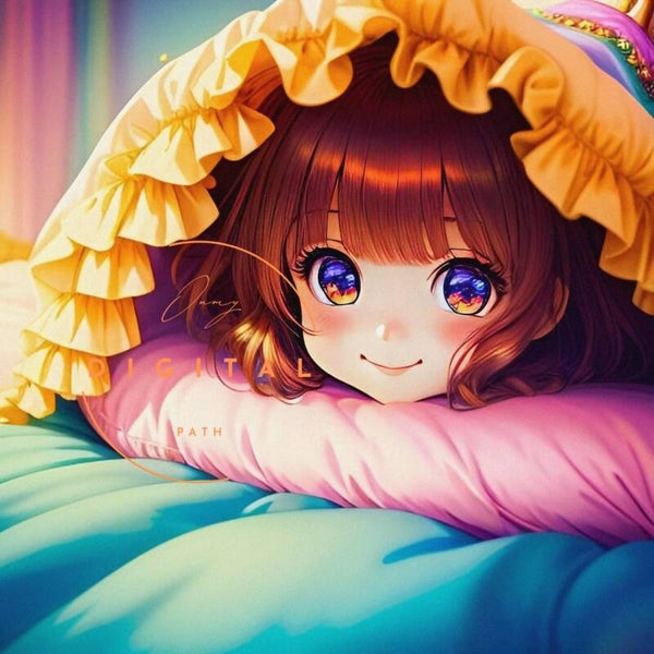 VISUEL numérique - Douce Innocence : Portrait de Fillette Adorable