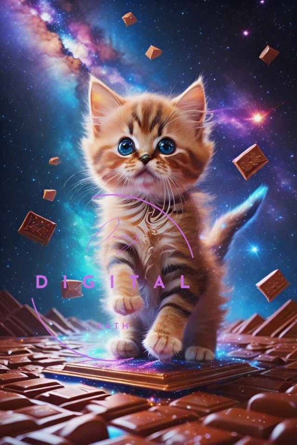 Visuel numérique - Chaton  gourmand 2