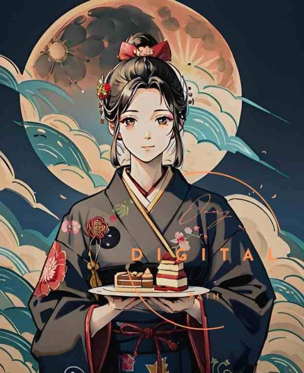 Visuel numérique - Jolie Japonaise