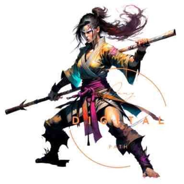 Visuel numérique - Samouraï