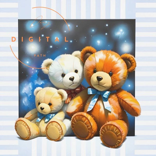 VISUEL numérique - Ours "peluche" mignons