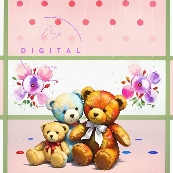 VISUEL numérique - Ours en peluche
