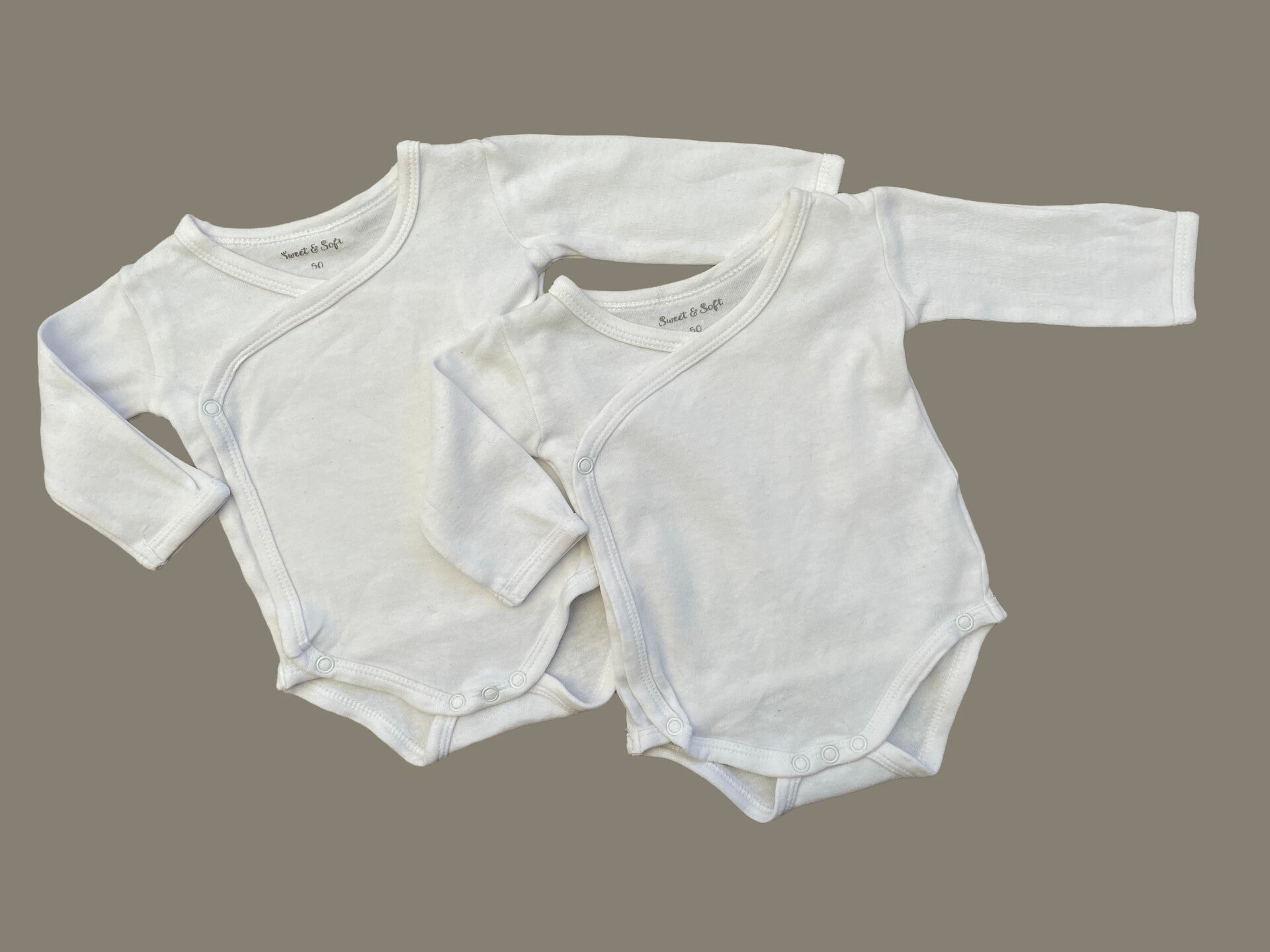 Zeeman Set van 2 babybody's met overslag