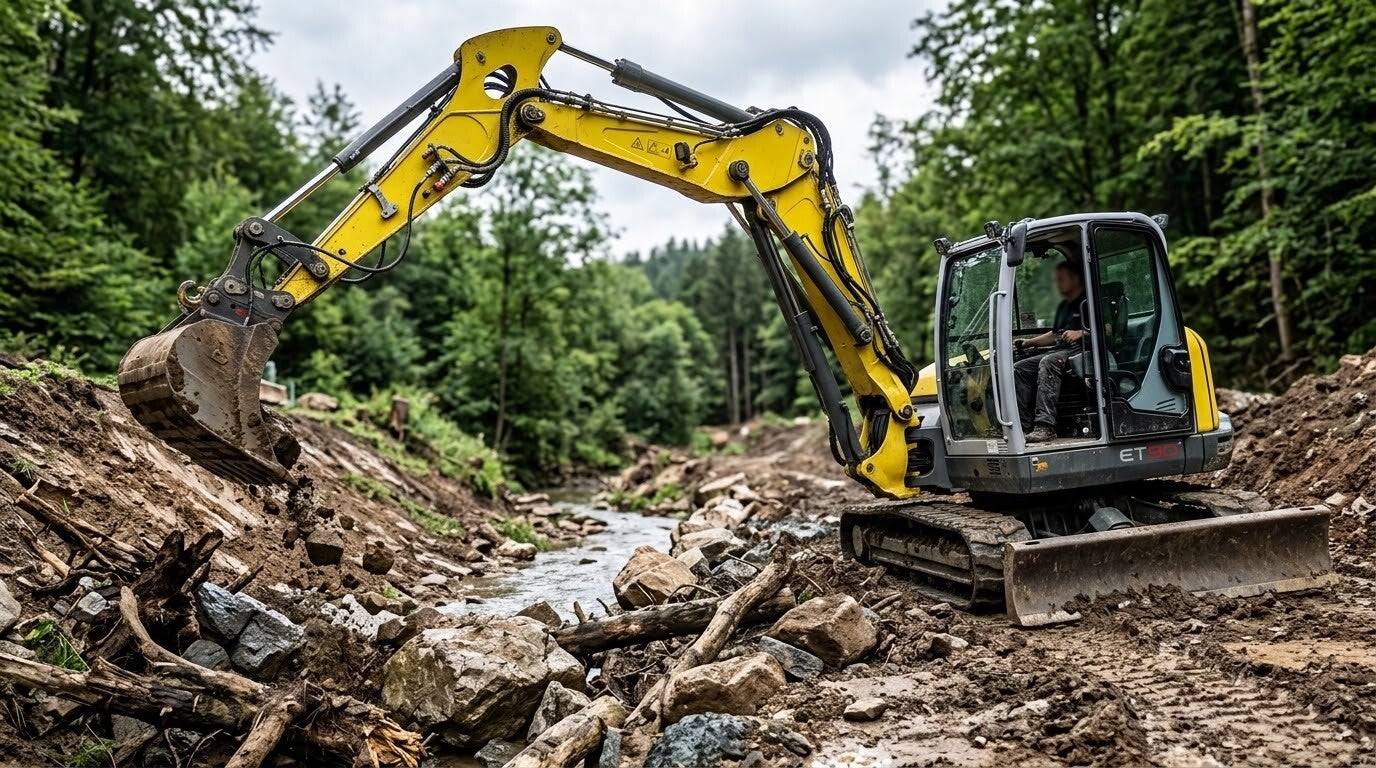 Witton Erdbau Baustelleneinsatz