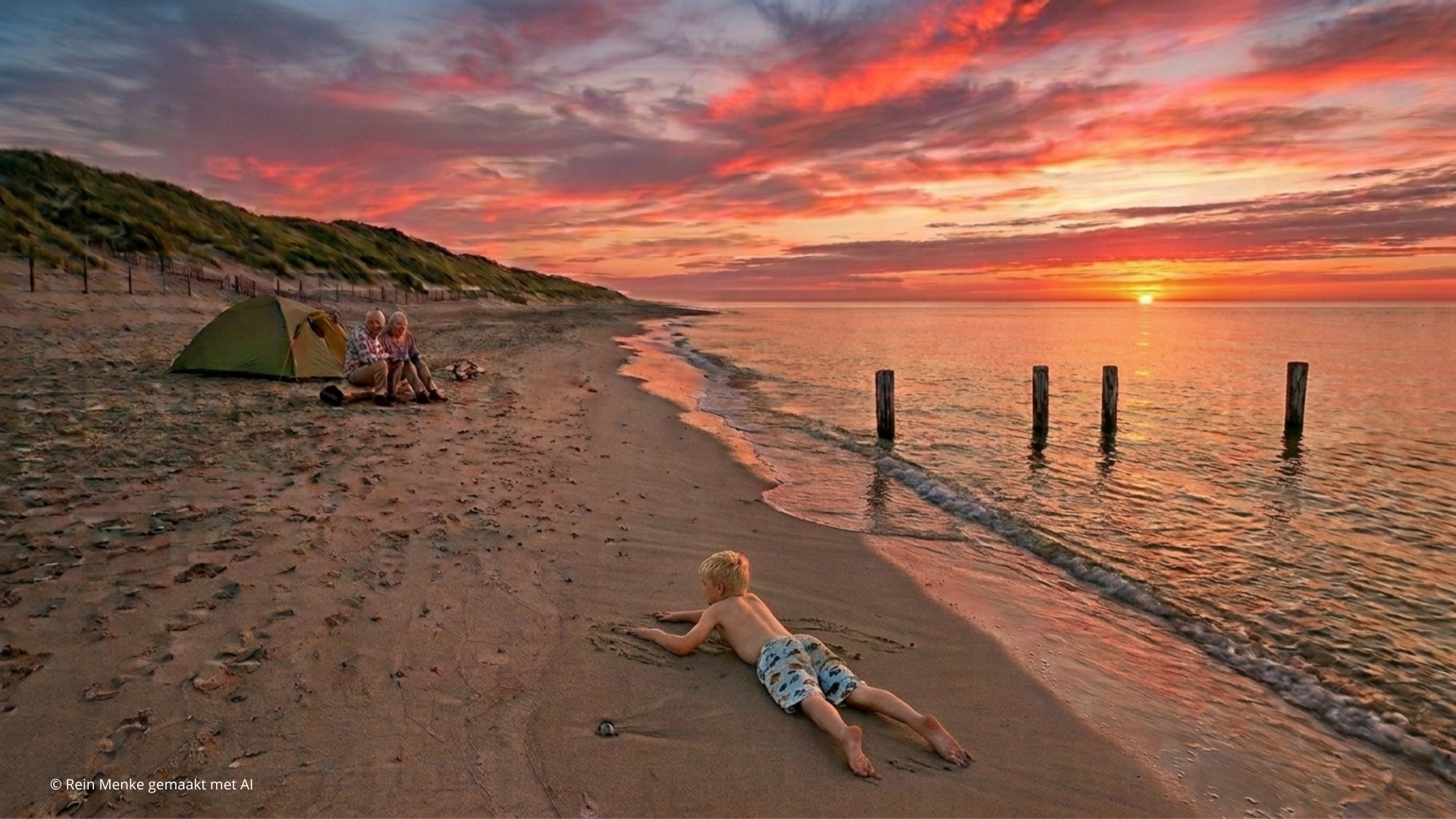 Afbeelding Verdwaald op het strand op Rein Menke's Schrijfplek