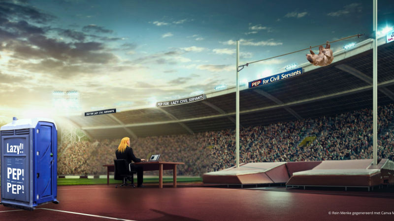 Afbeelding Obasructie van de Productie op Rein Menke's Schrijfplek