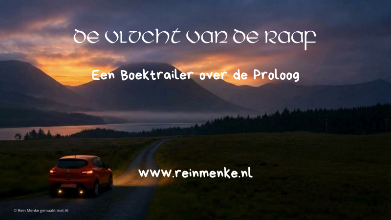 Afbeelding Video Proloog De Vlucht van de Raaf op Rein Menke's Schrijfplek