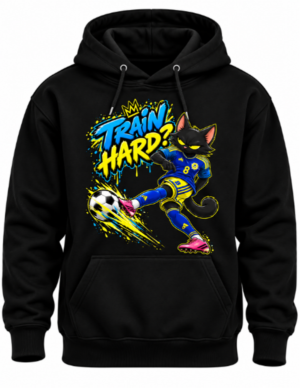TSTF-Sport Train Hard Hoodie – Black Edition