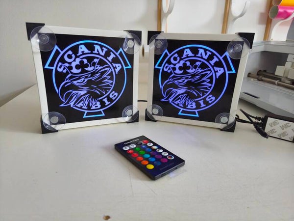 2 Angles de pare brise Scania LED RGB