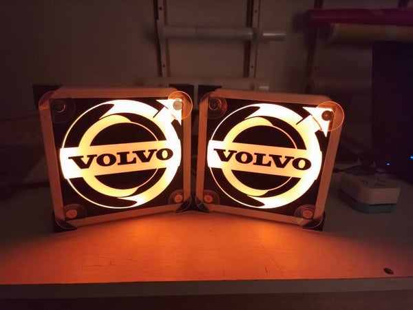 2 Angles de pare brise Volvo LED RGB