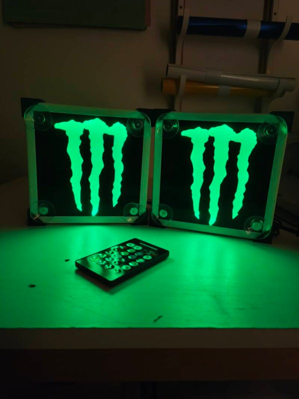 2 Angles de pare brise Monster Energy