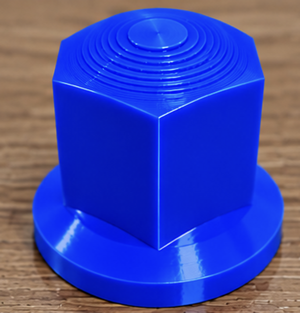 Cache écrou bleu diamètre 32