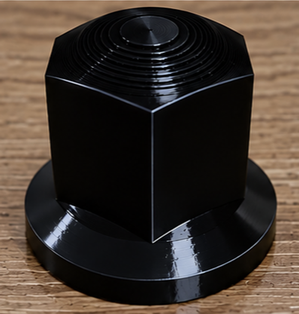 Cache écrou noir diamètre 32
