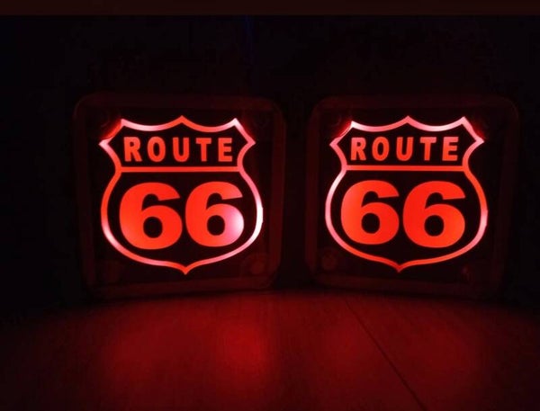 2 Angles de pare brise Route 66