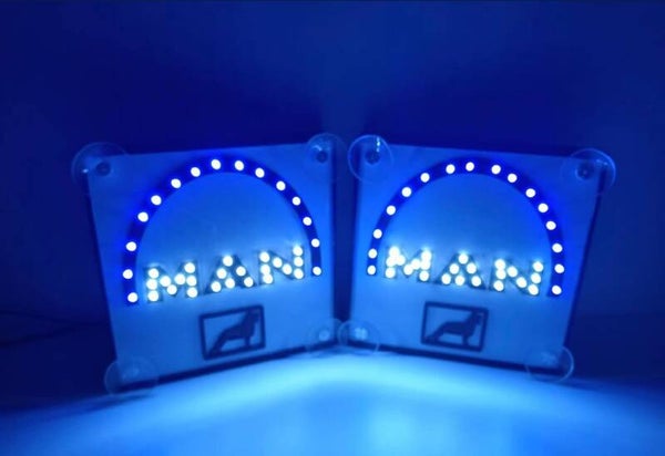 2 Angles de pare brise Man Led diode