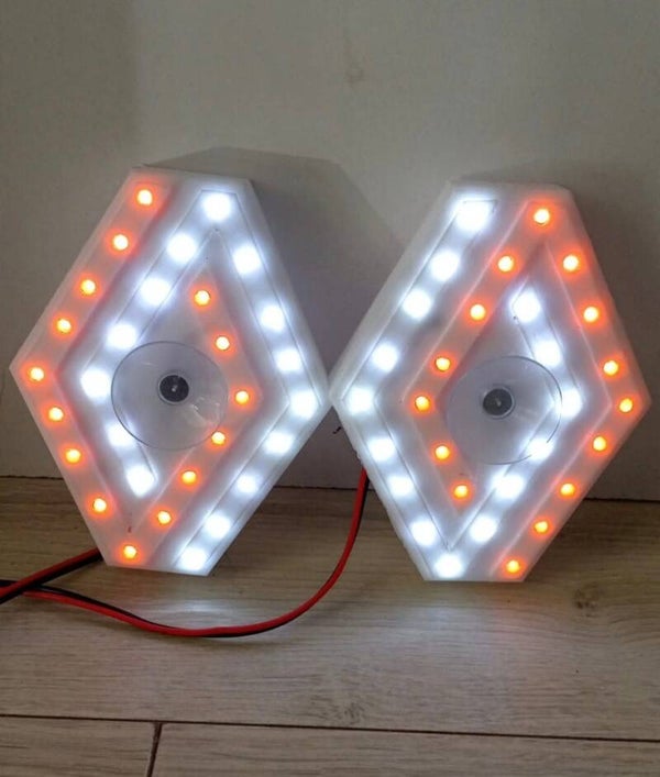 2 Angles de pare brise Renault LED diode