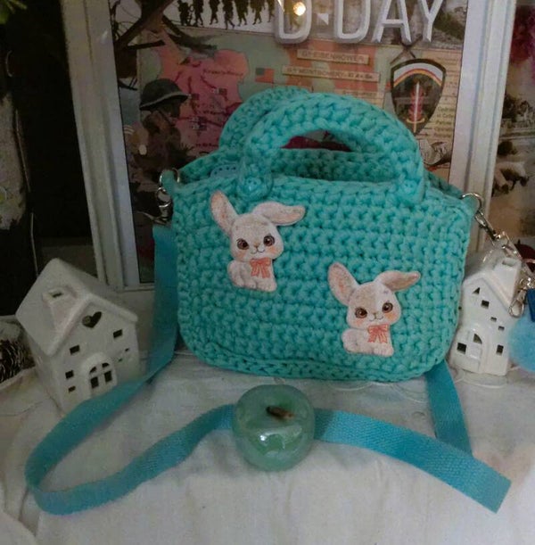 SAC PETITE FILLE " COULEUR BLEU TURQUOISE "