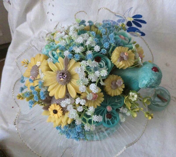 BOUQUET DE BOUGIE "BARBE A PAPA"