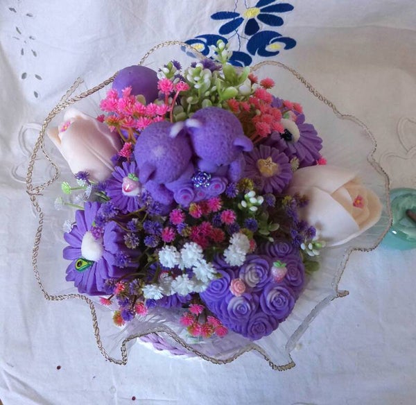 BOUQUET DE BOUGIE "FRAISE DES BOIS "