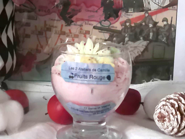 BOUGIE TOURNESOL " FRUIT ROUGE "