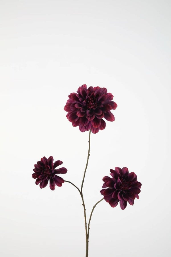 62 Dahlia Spray 90 cm Bordeaux